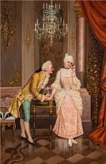a romance in a Rococo setting - Frederic Lenditz