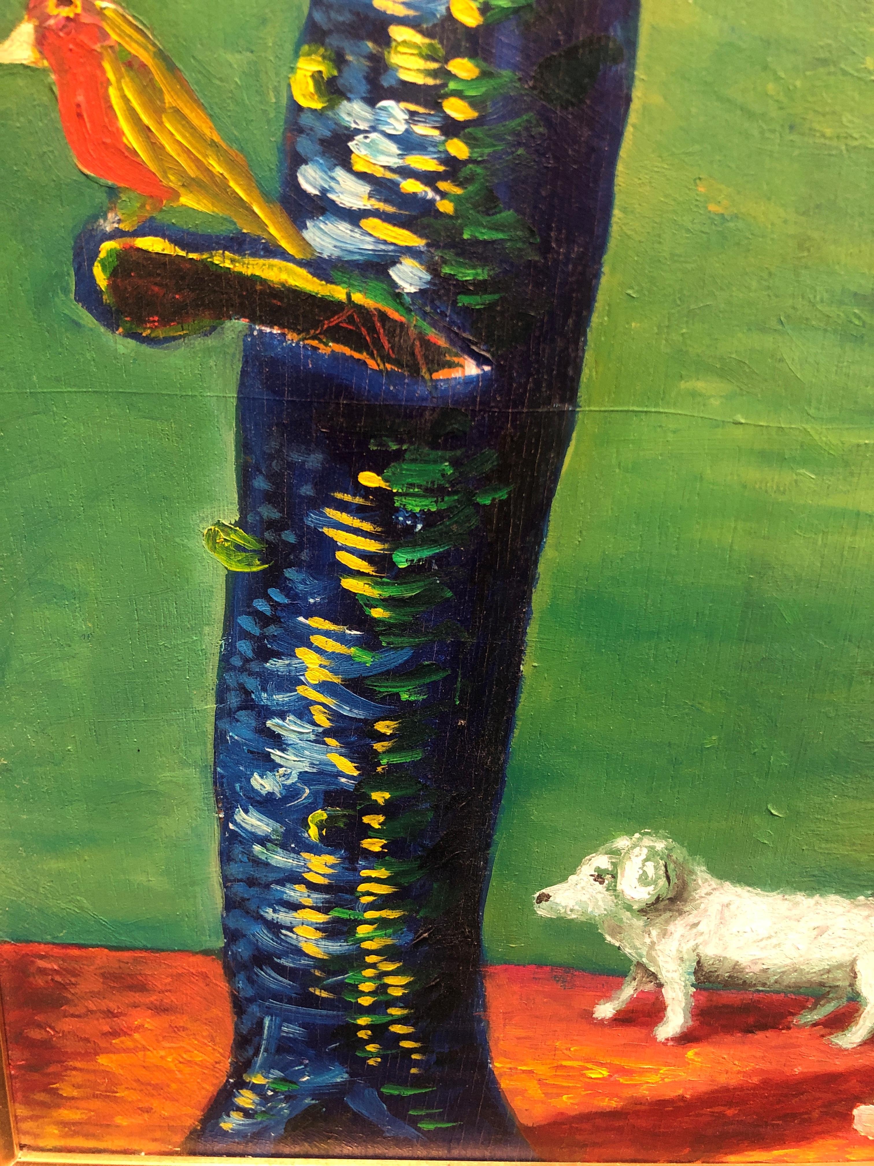 Artwork by Neil MacPherson, Night Train to Cairo 2000, Made of oil on board