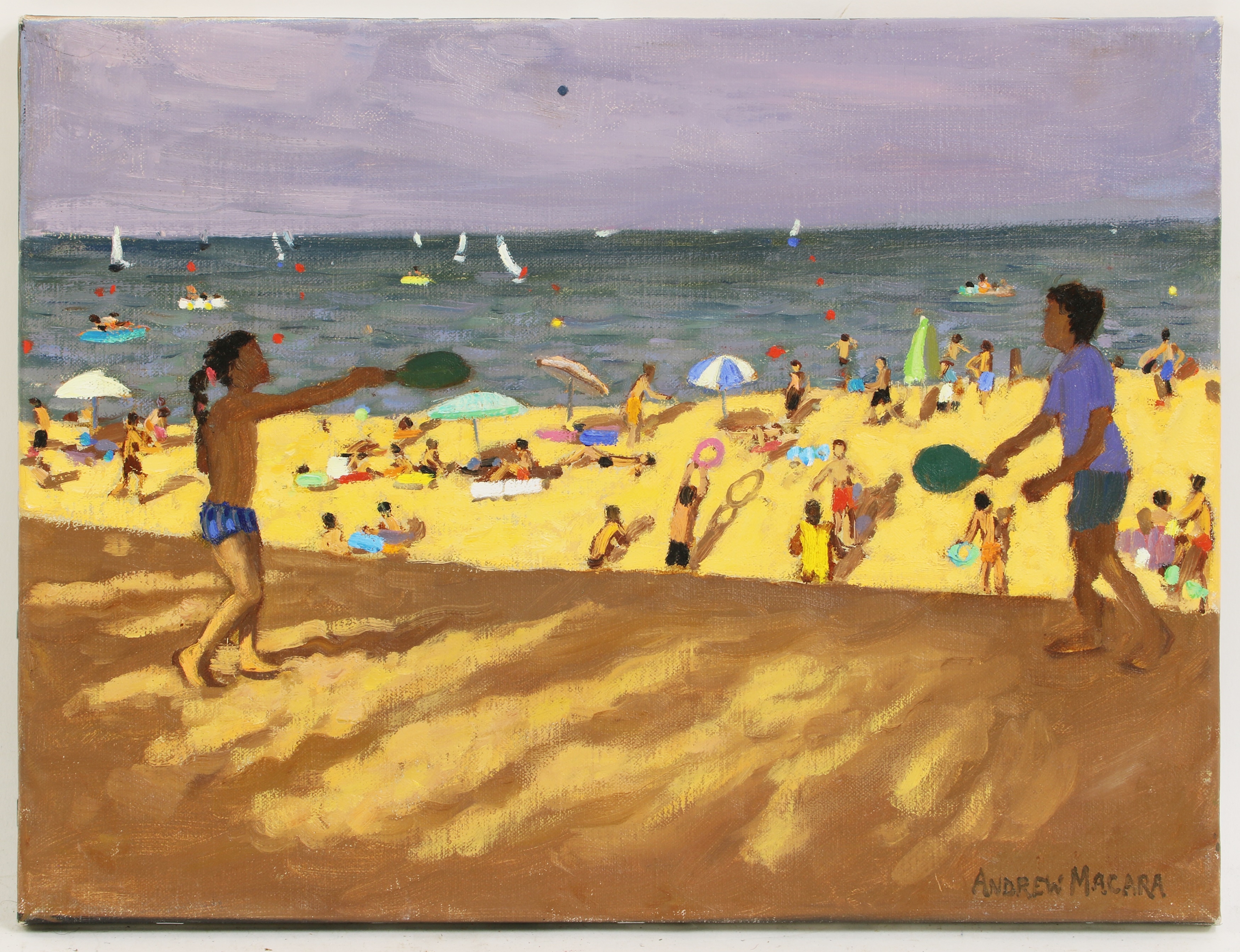 Artwork by Andrew Macara, Spain Platja de Pals, Made of oil on canvas