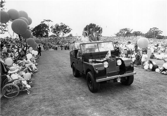 Opening of Parramatta Stadium by Queen Elizabeth by Anton Cermak, 1986