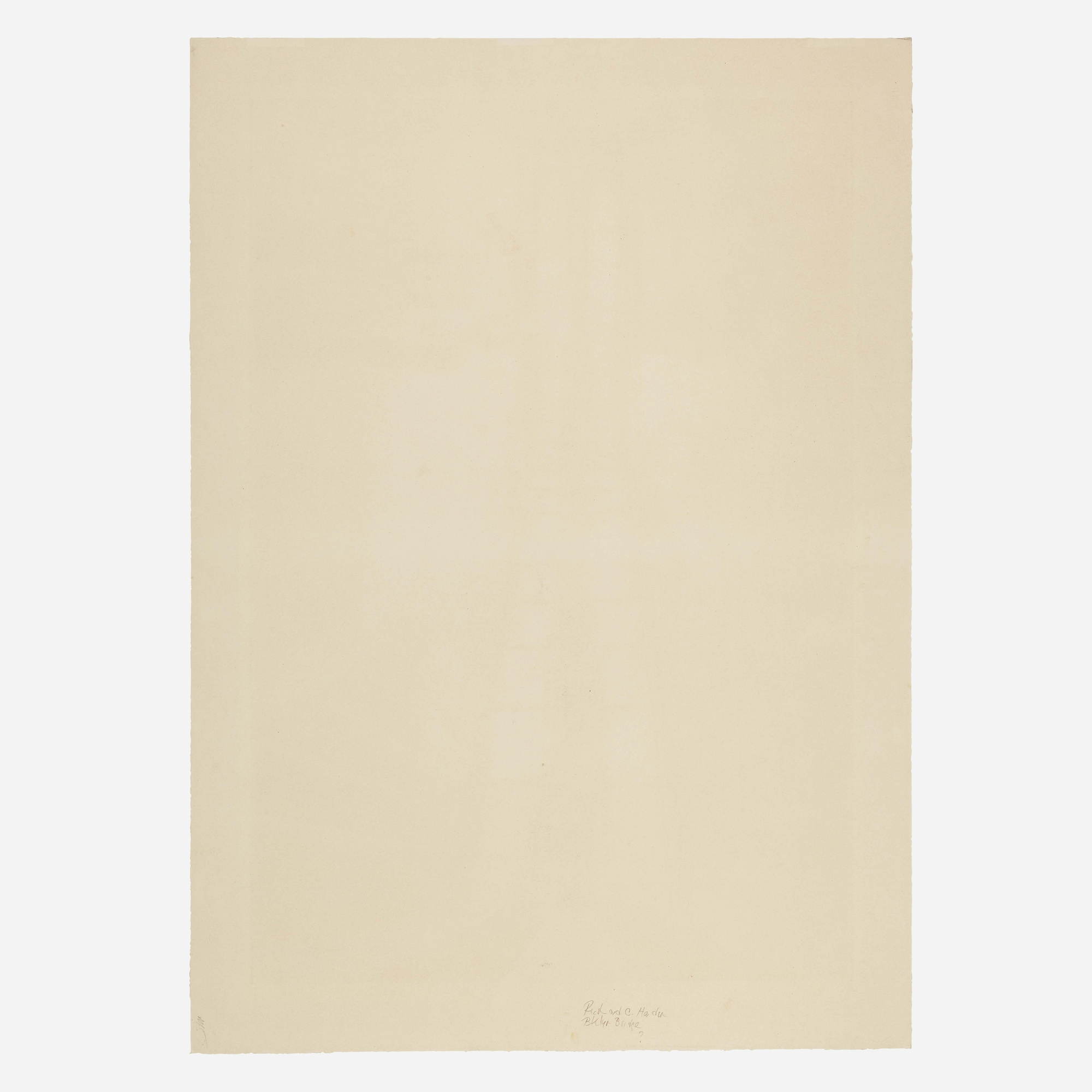 Artwork by Richard C. Harden, Brooklyn Bridge, Made of mezzotint with drypoint