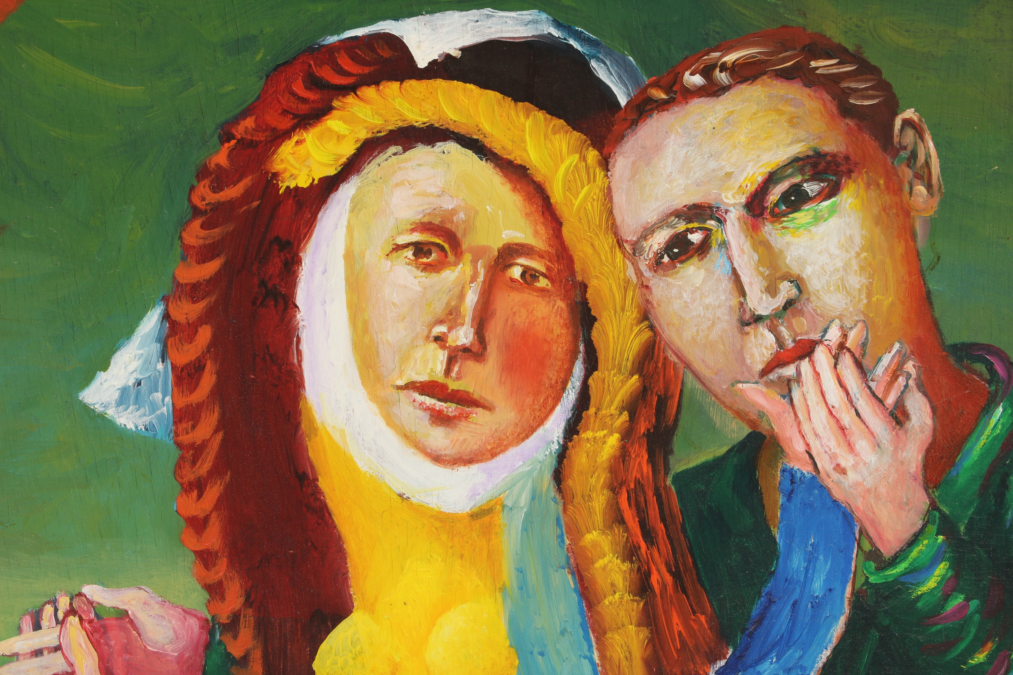 Artwork by Neil MacPherson, Night Train to Cairo 2000, Made of oil on board