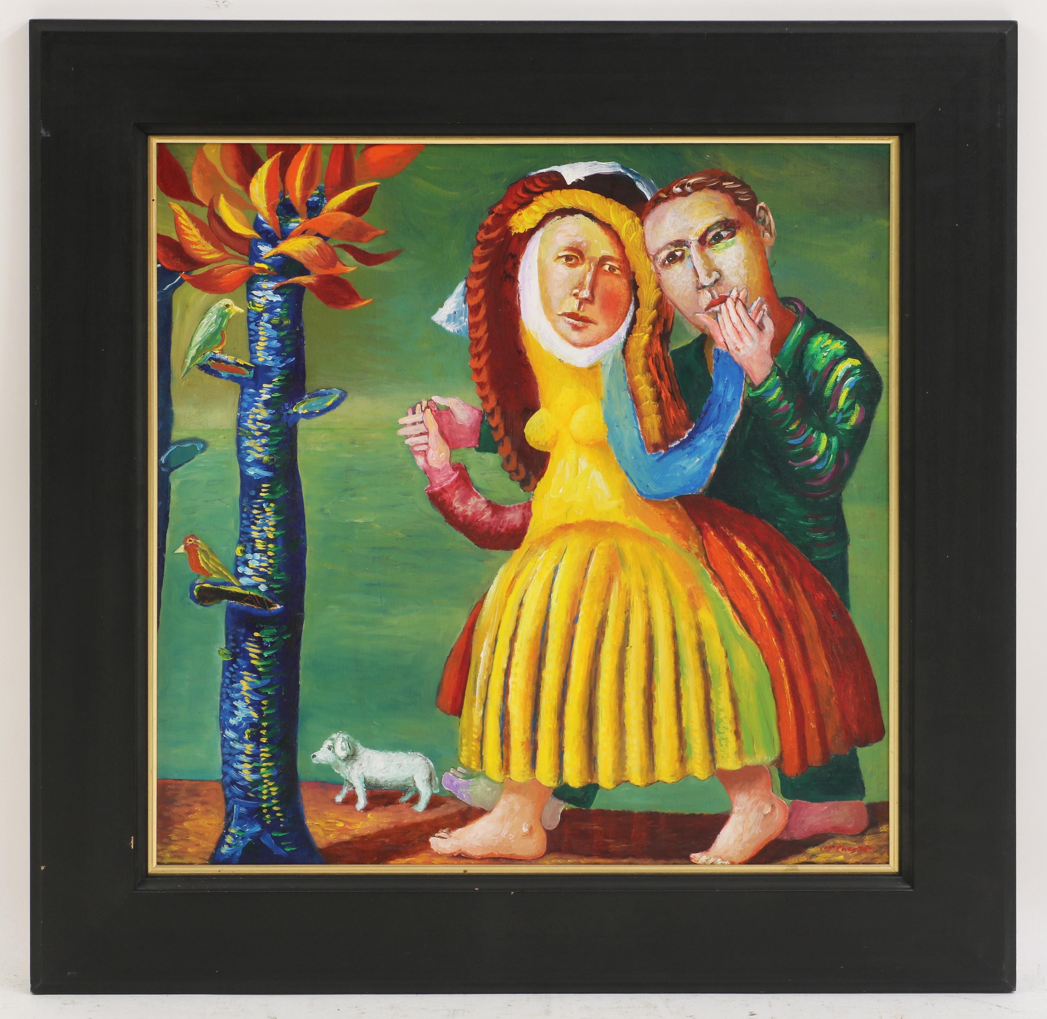 Artwork by Neil MacPherson, Night Train to Cairo 2000, Made of oil on board