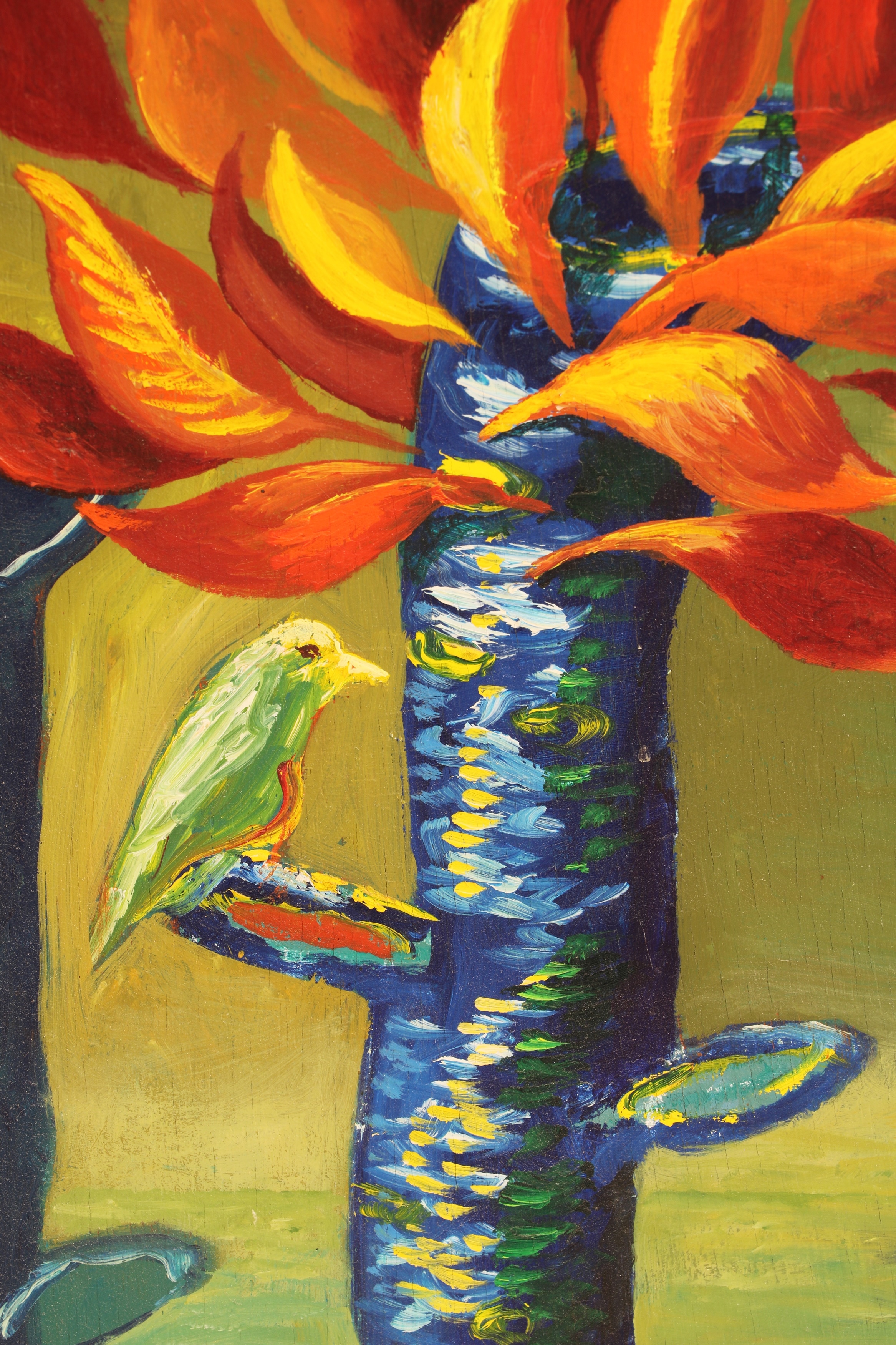 Artwork by Neil MacPherson, Night Train to Cairo 2000, Made of oil on board