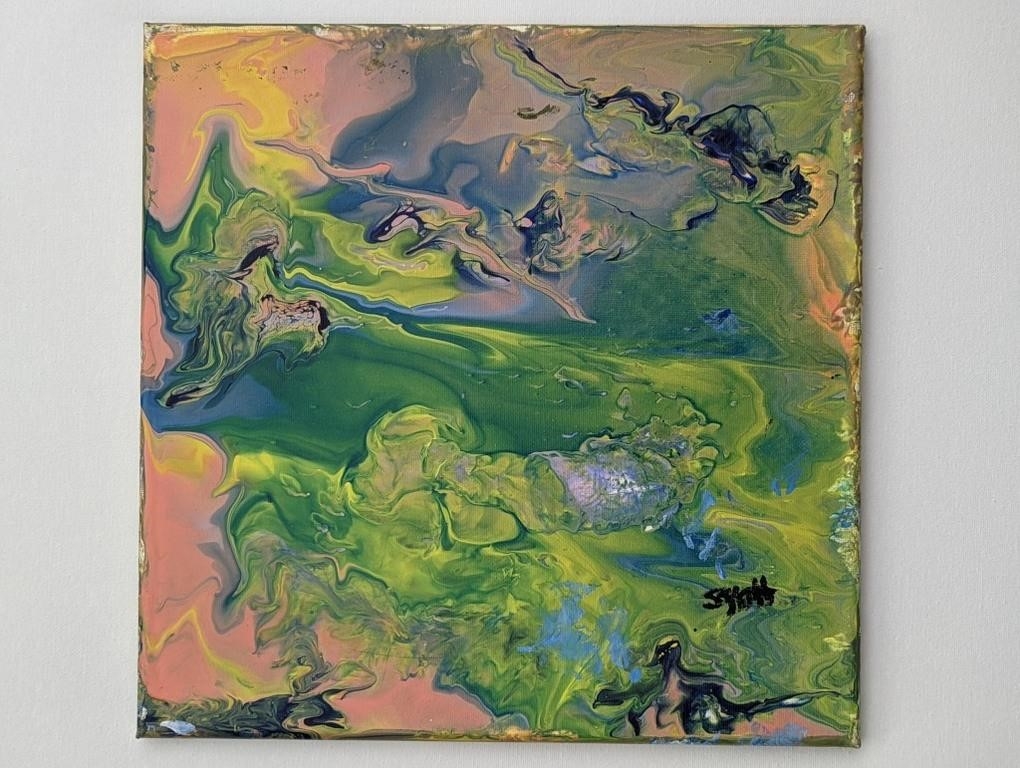 susan zatt | Suzan Zatt Original Abstract, Canvas 20 x 20 (2021 ...