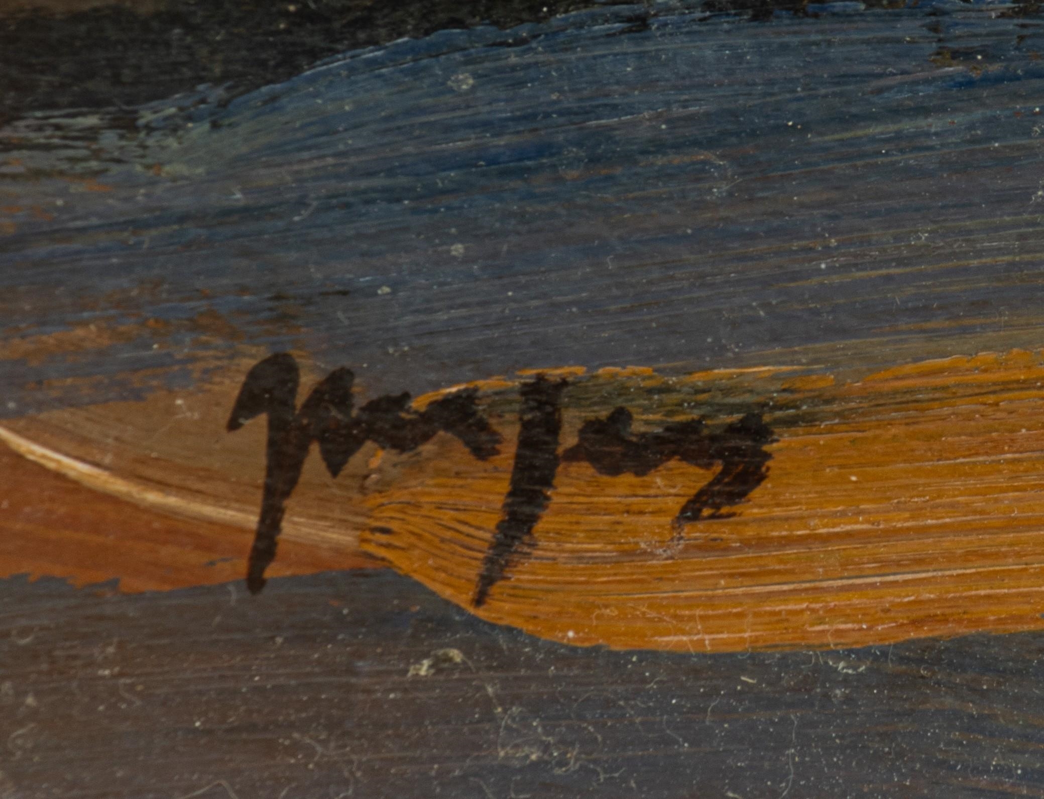 Artwork by Floris Jespers, animated scene in Congo, Made of oil on board