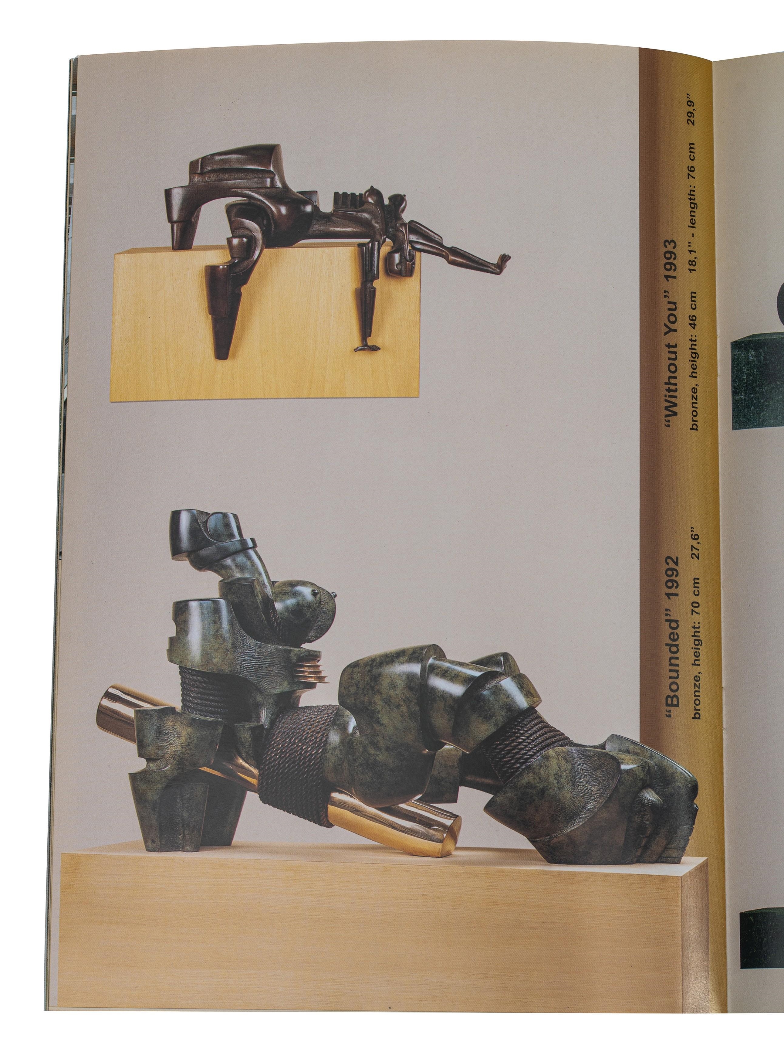 Artwork by Henri Lannoye, Bounded, Made of patinated bronze