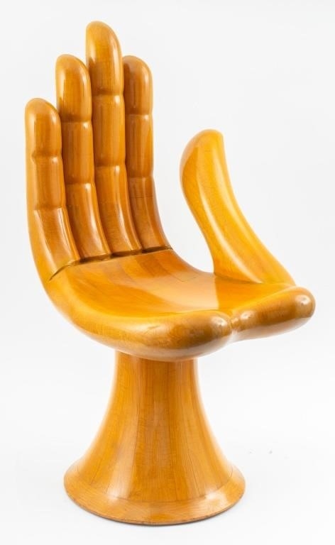 Pedro Friedeberg Modern Hand Chair by Pedro Friedeberg, circa 1960