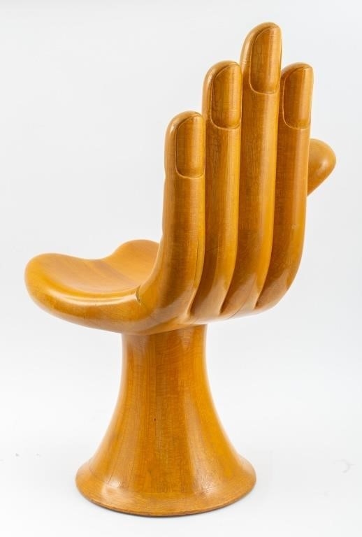 Artwork by Pedro Friedeberg, Pedro Friedeberg Modern Hand Chair, Made of wood