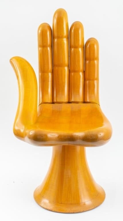Artwork by Pedro Friedeberg, Pedro Friedeberg Modern Hand Chair, Made of wood