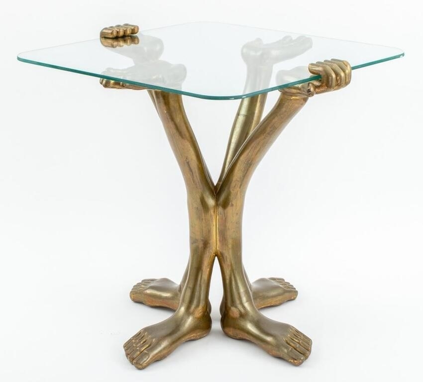 Pedro Friedeberg Hands & Feet Side Table by Pedro Friedeberg