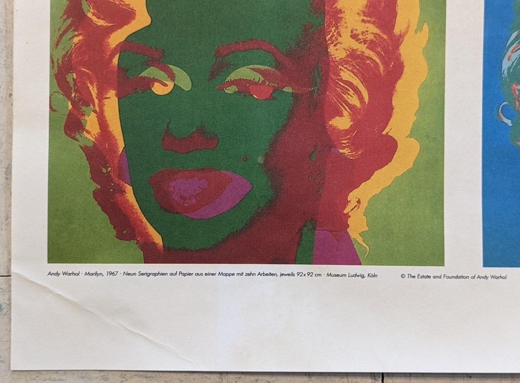 Andy Warhol | Rare Andy Warhol 1967 Marilyn Monroe 30 x 22 (1967 ...