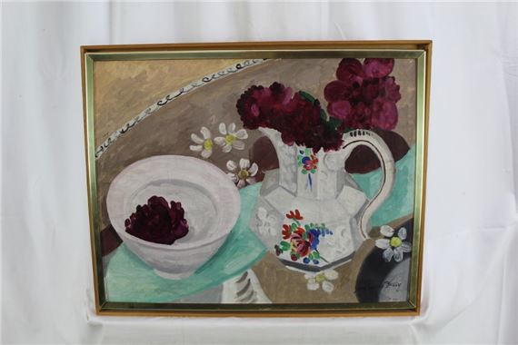 Jane Simone Bussy | Still life study depicting a jug and bowl of ...