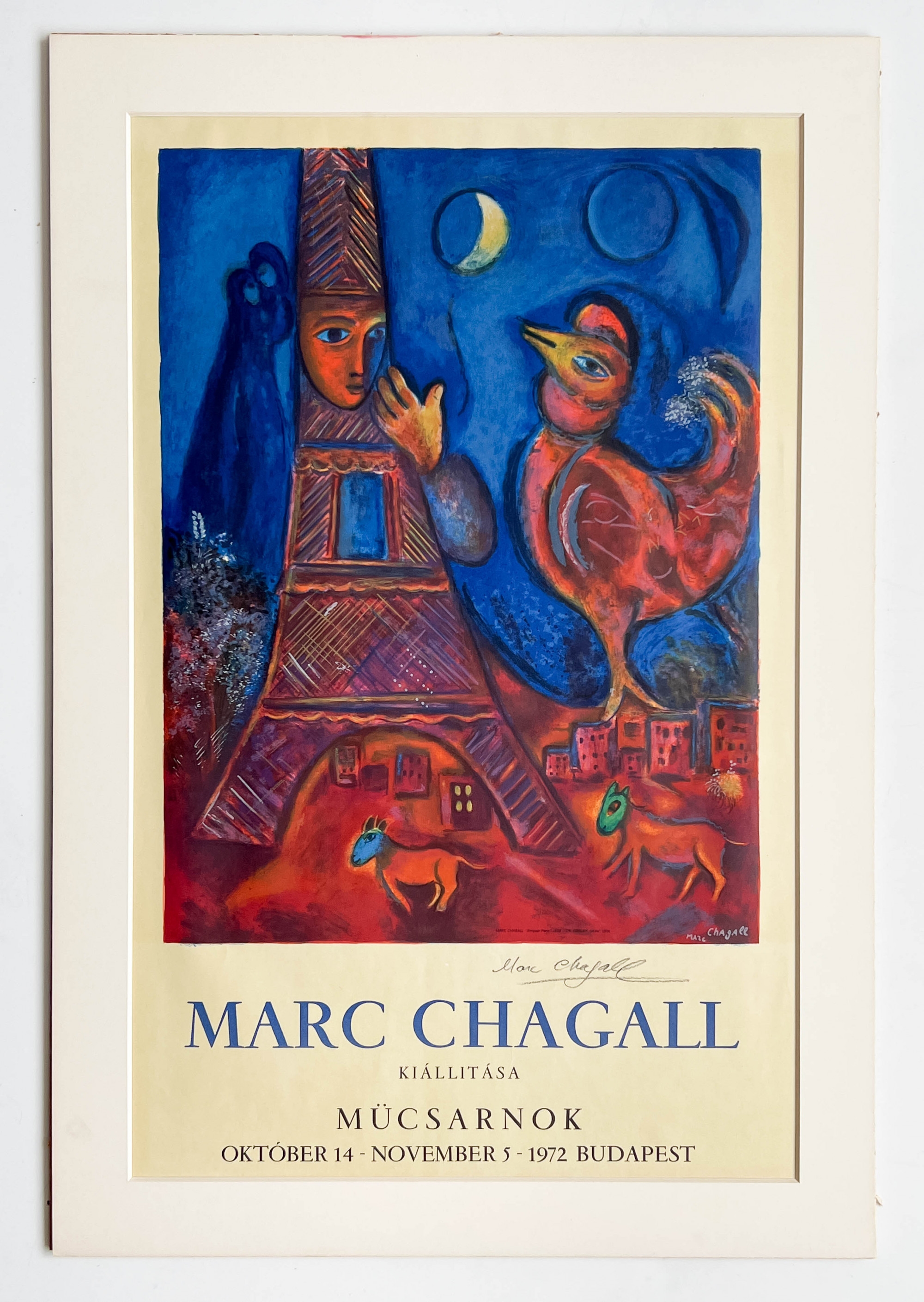 Marc Chagall Signed Exhibition Poster MutualArt