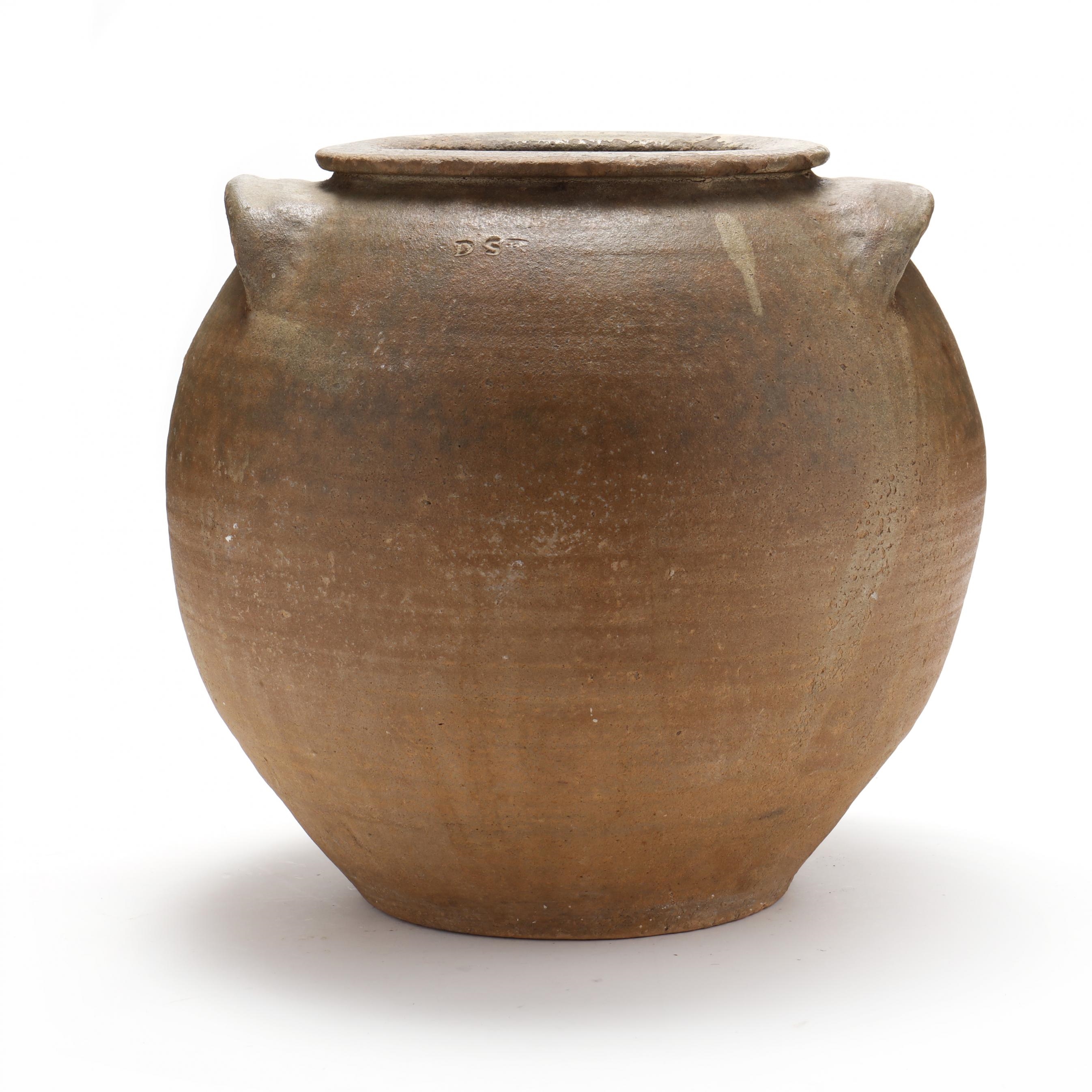 Artwork by Daniel Seagle, Storage Jar, Made of glazed stoneware