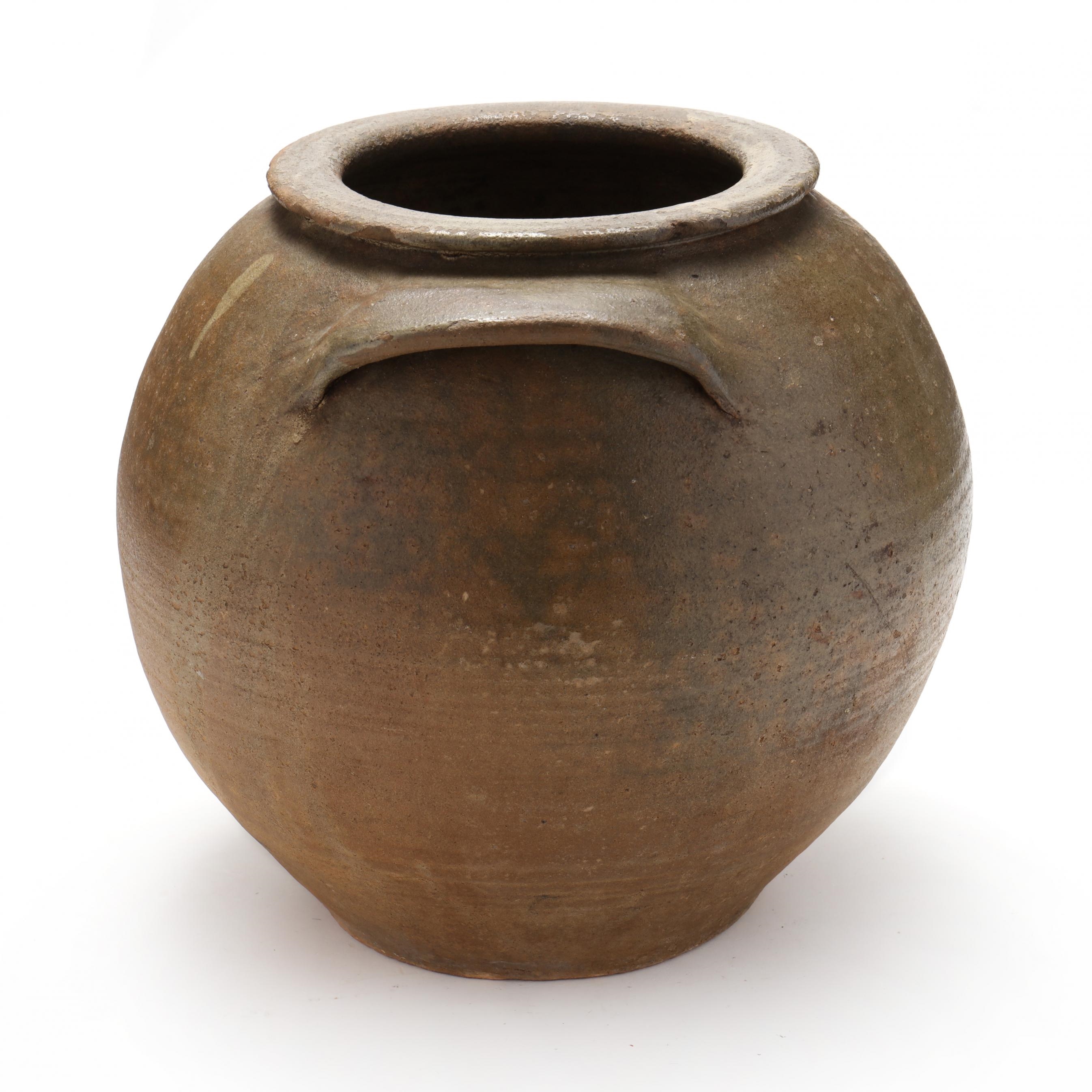 Artwork by Daniel Seagle, Storage Jar, Made of glazed stoneware