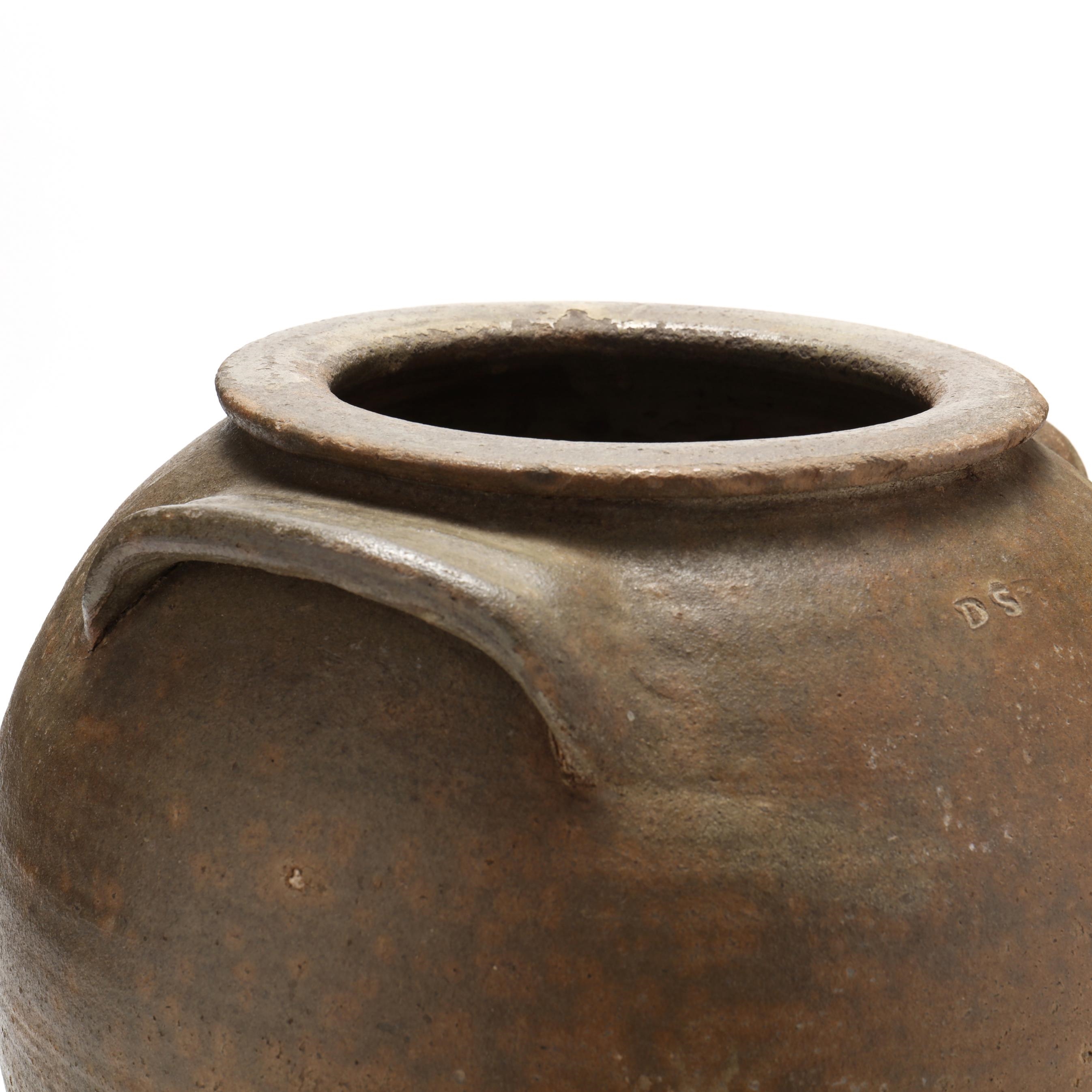 Artwork by Daniel Seagle, Storage Jar, Made of glazed stoneware