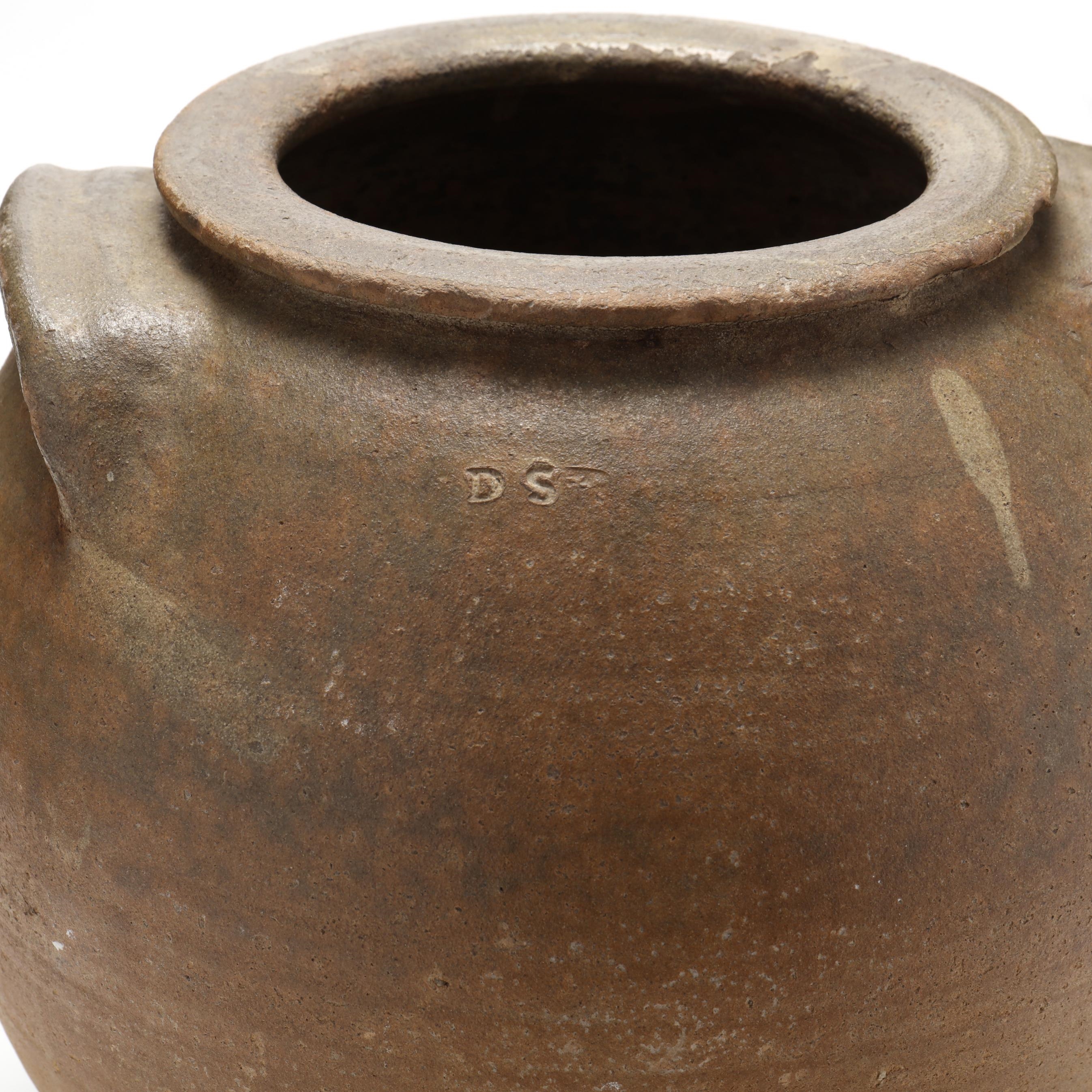 Artwork by Daniel Seagle, Storage Jar, Made of glazed stoneware