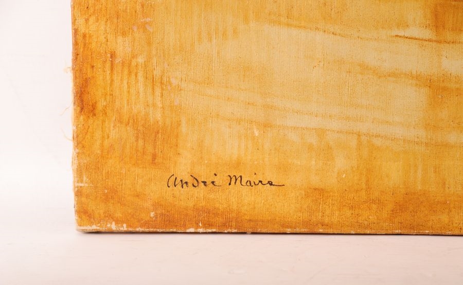 Artwork by André Maire, The sacred elephants in Madurai, Made of Oil on canvas