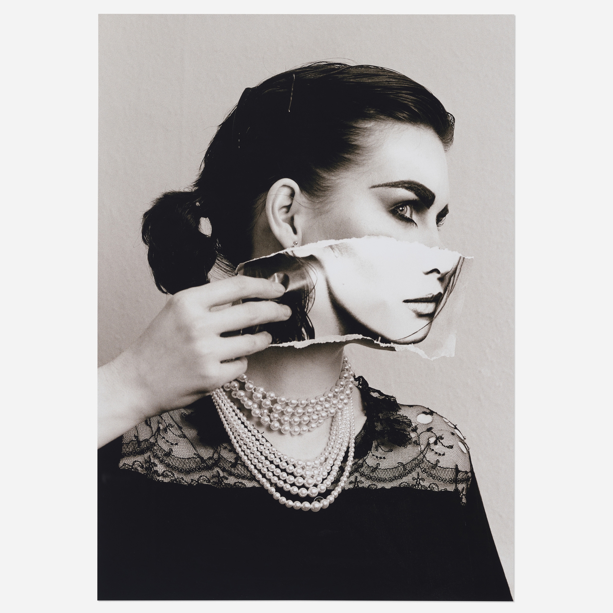 Artwork by Linder Sterling, Come find me when I'm hiding (from the She/She series), Made of c-type print from original negative on photographic paper