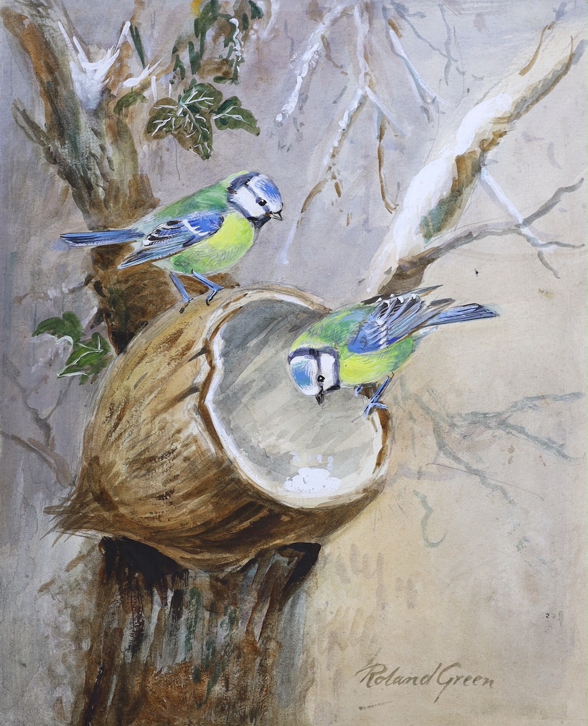 Roland Green Garden birds MutualArt