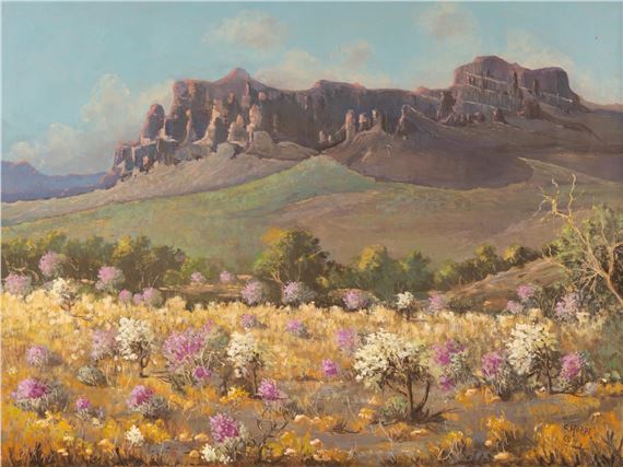 West Texas Canyon by Carl Thomas Hoppe, 1965