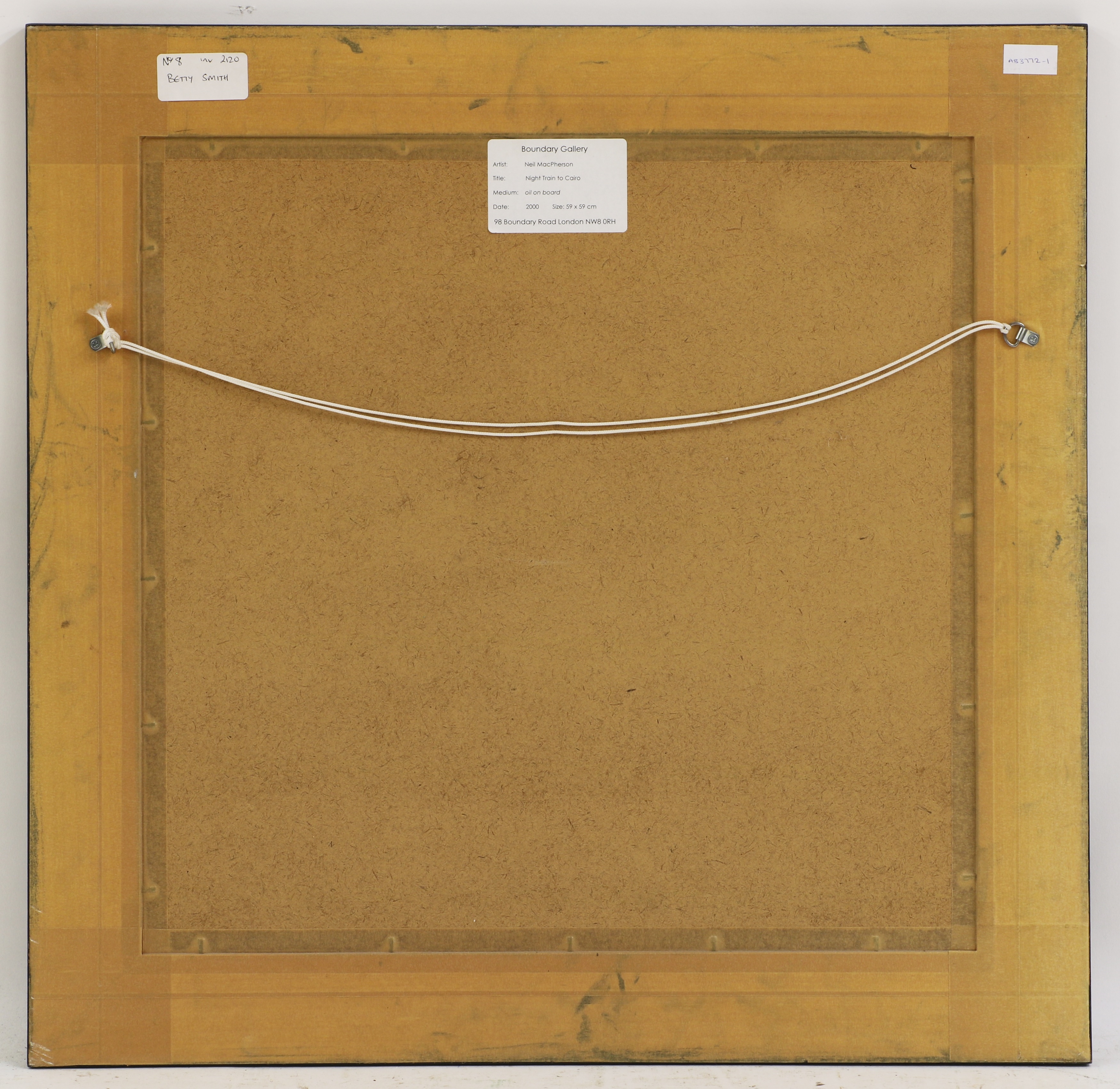 Artwork by Neil MacPherson, Night Train to Cairo 2000, Made of oil on board