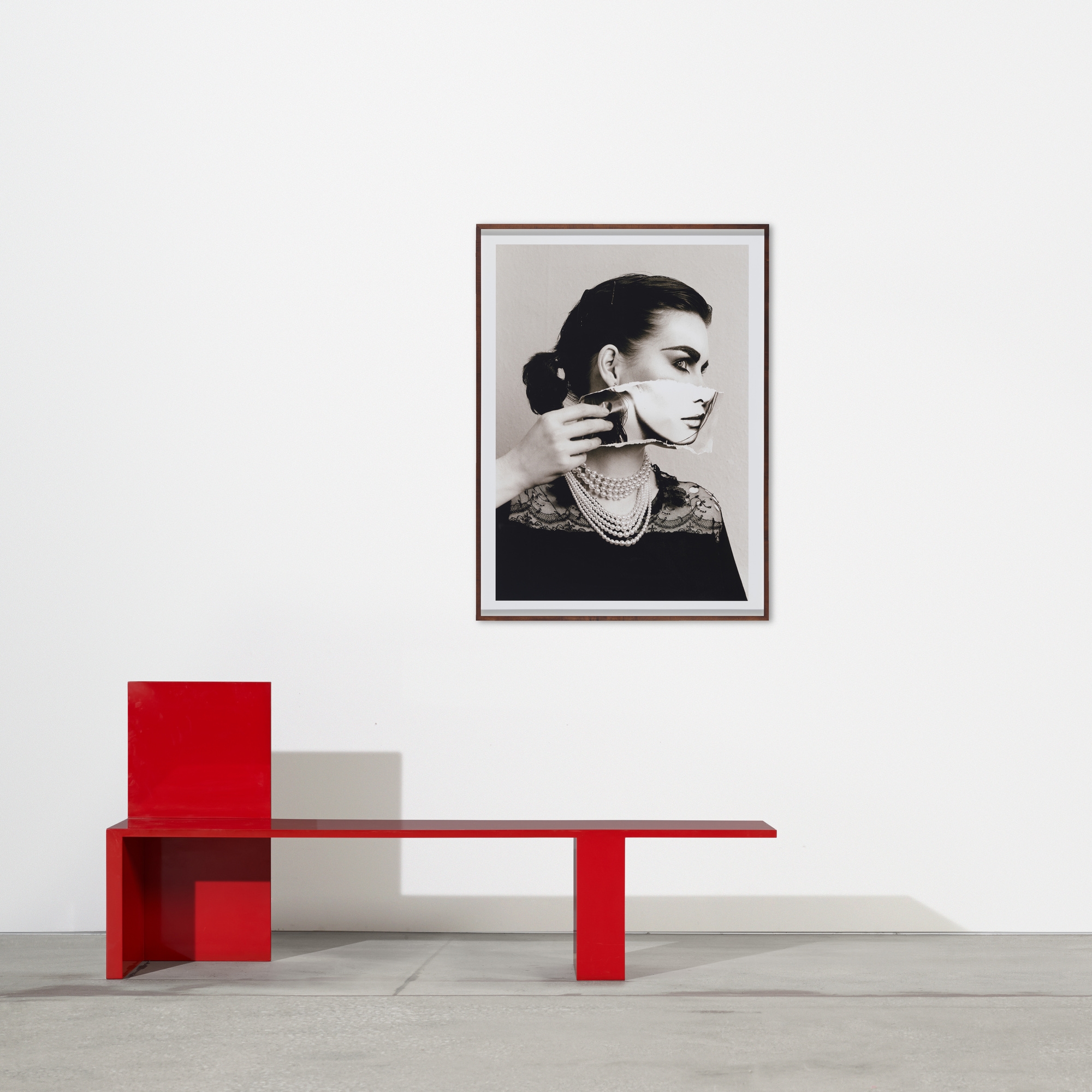 Artwork by Linder Sterling, Come find me when I'm hiding (from the She/She series), Made of c-type print from original negative on photographic paper