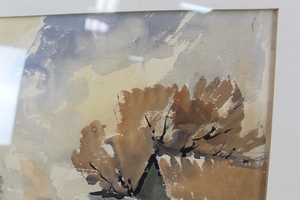 Edward Wesson | River Landscape; together with a copy of 'The Art of ...