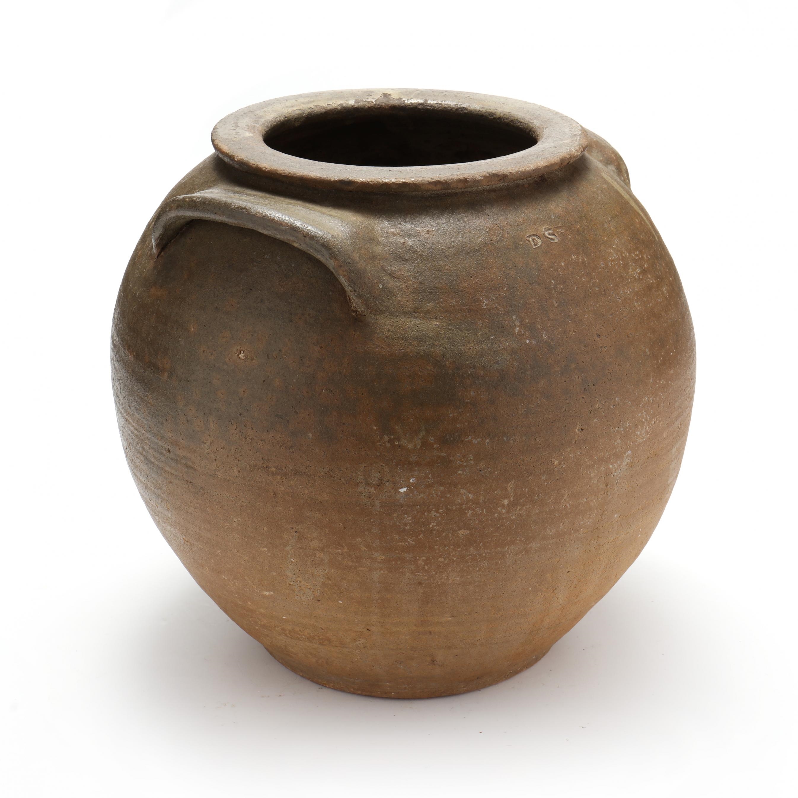 Artwork by Daniel Seagle, Storage Jar, Made of glazed stoneware