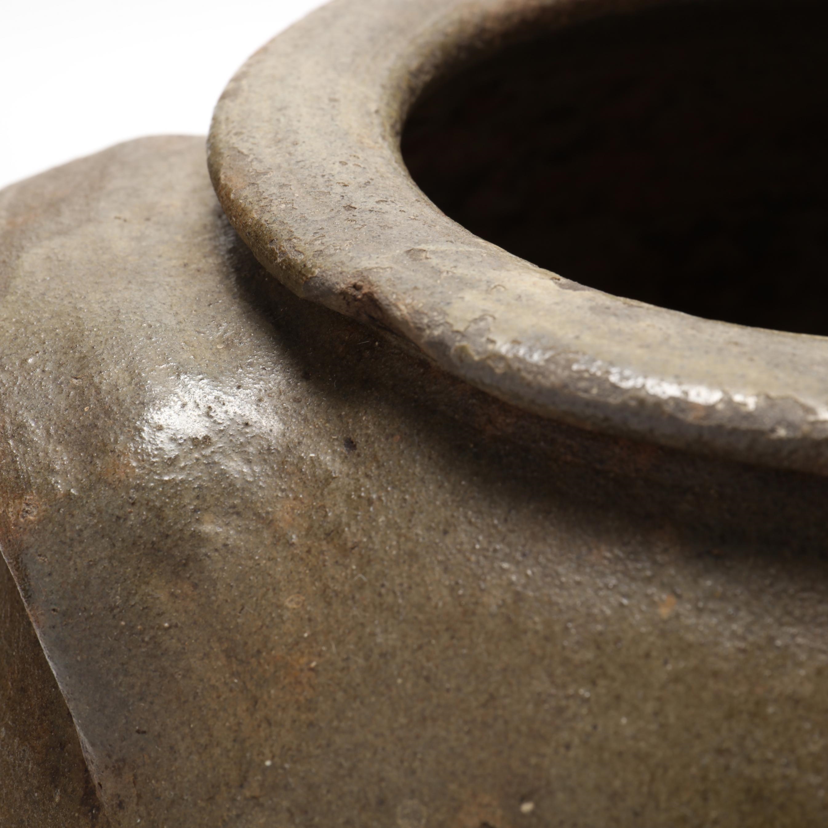 Artwork by Daniel Seagle, Storage Jar, Made of glazed stoneware