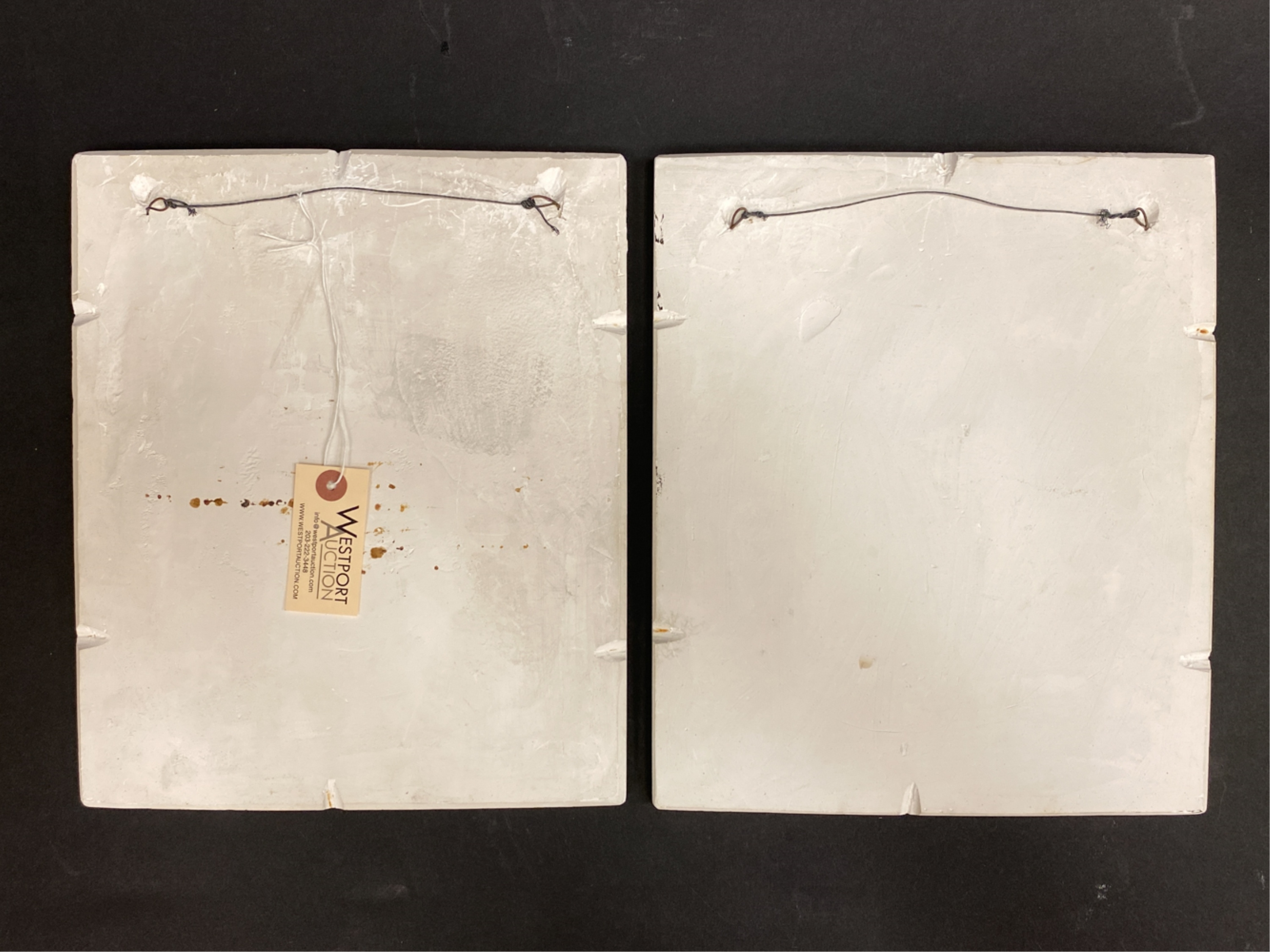 Walton Ricketson | PAIR OF WALTON RICKETSON PLASTER PLAQUES | MutualArt