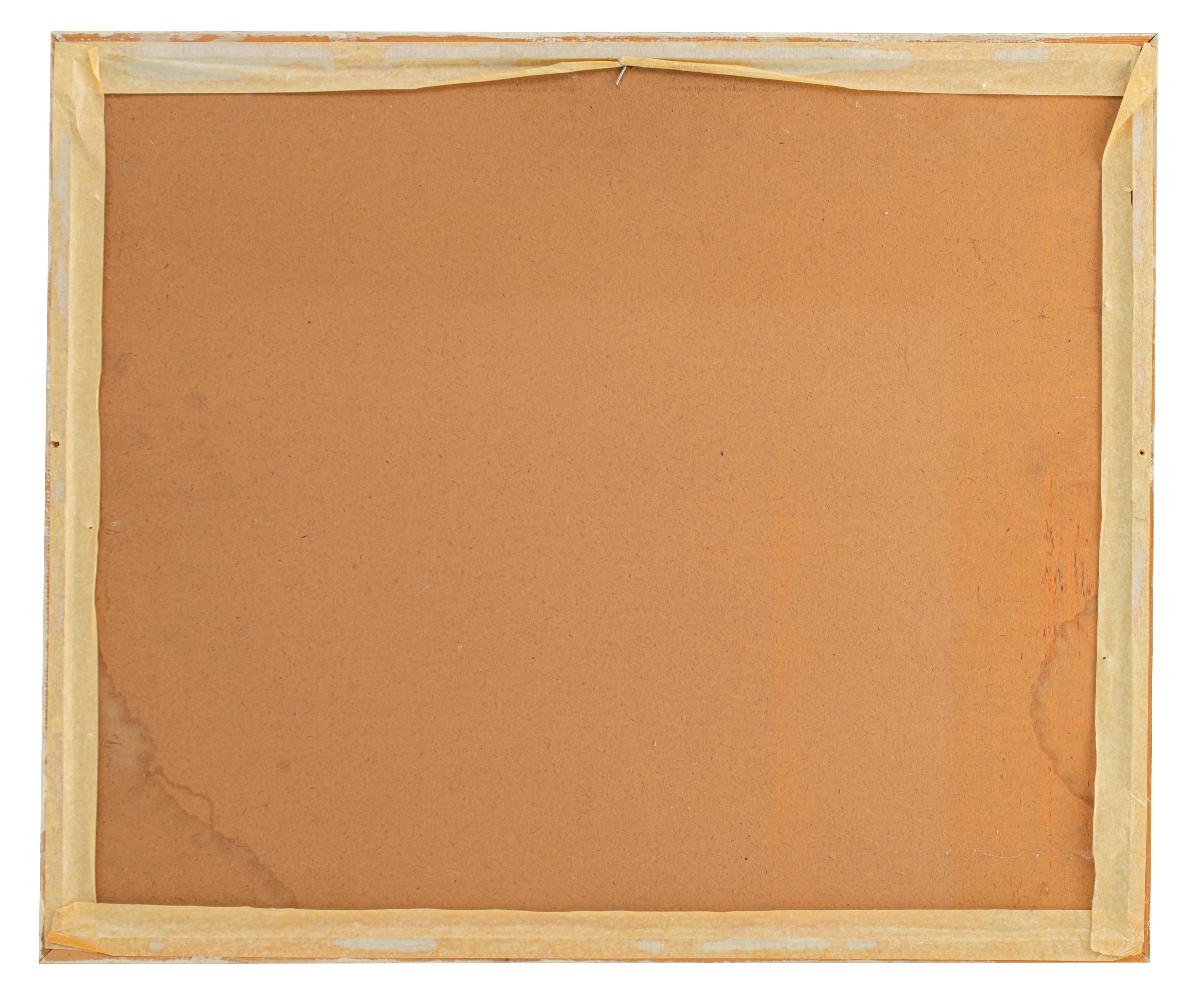 Artwork by Floris Jespers, animated scene in Congo, Made of oil on board