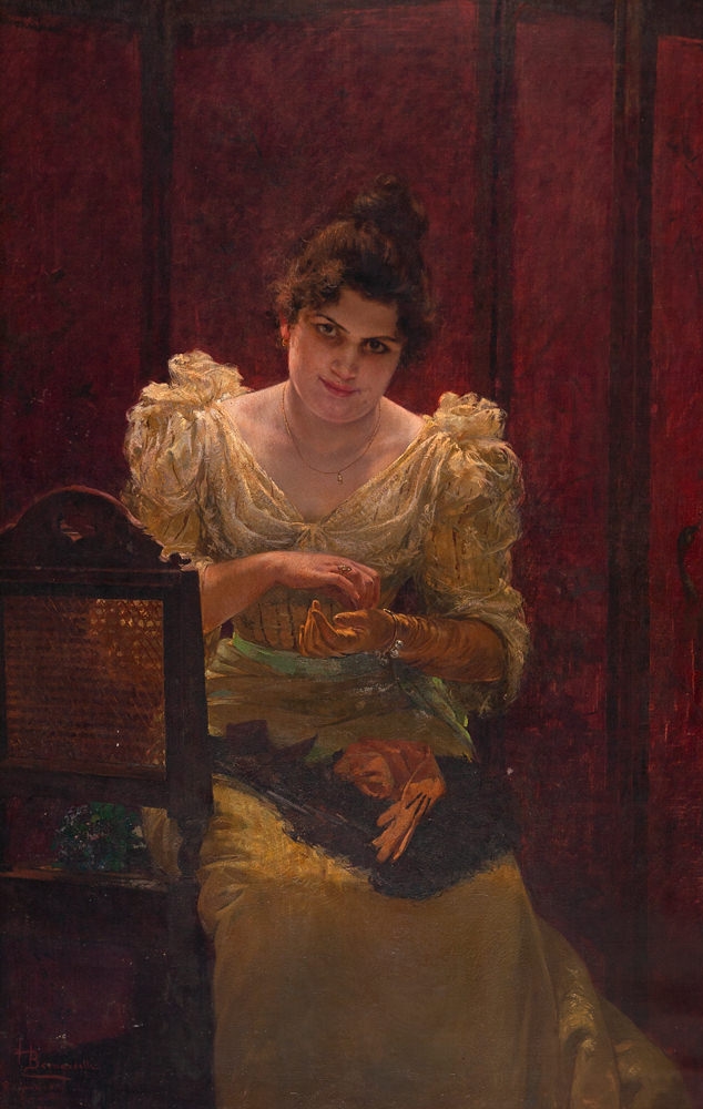 Amor do Pintor by Henrique Bernardelli, 1892