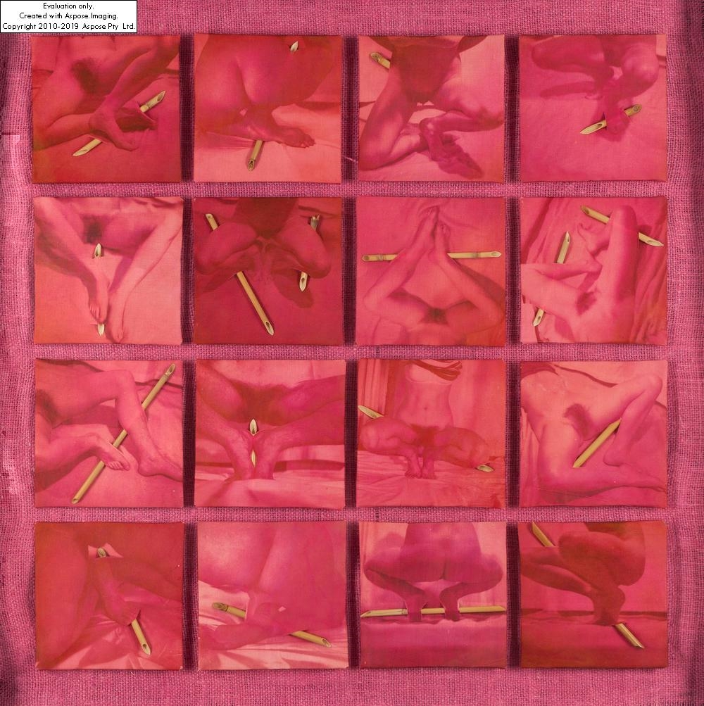 Artwork by Grzegorz Kowalski, Reeds, Made of photography, cane