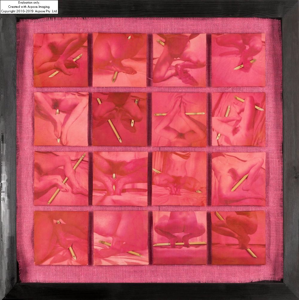 Artwork by Grzegorz Kowalski, Reeds, Made of photography, cane