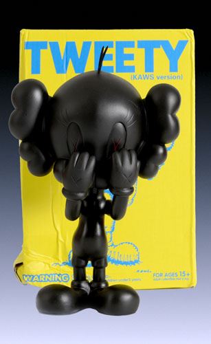 MEDICOM TOY TWEETY トゥイーティー KAWS カウズ カウズ KAWS ×MEDICOM TOY TWEETY トゥイーティー フィギュア 黒 Size