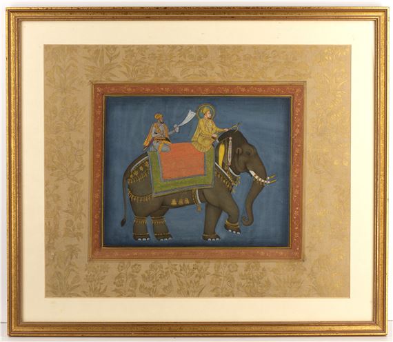 Indian School, 18th Century | Rulers riding an elephant | MutualArt