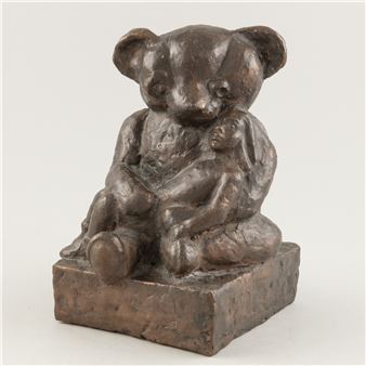 Teddy bear an girl - Veikko Myller