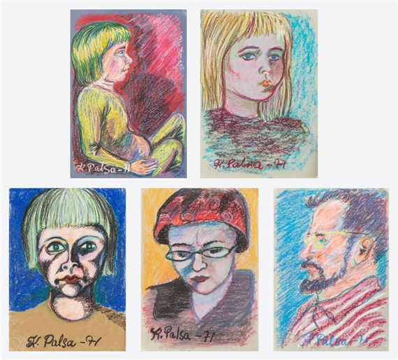 Kalervo Palsa | Five portraits (1971) | MutualArt