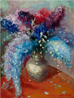 Kytice ve váze - Vilém Mužík