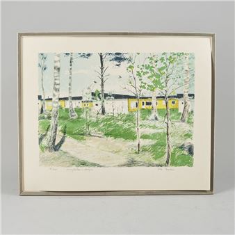 Ljungdalen i vårljus - Olle Berlin