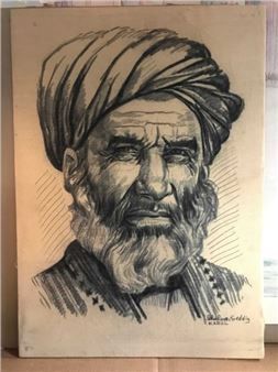 Portrait of a man - Ghulam Seddig