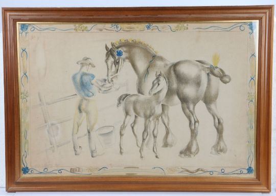 John Rattenbury Skeaping | Mare and Foal | MutualArt