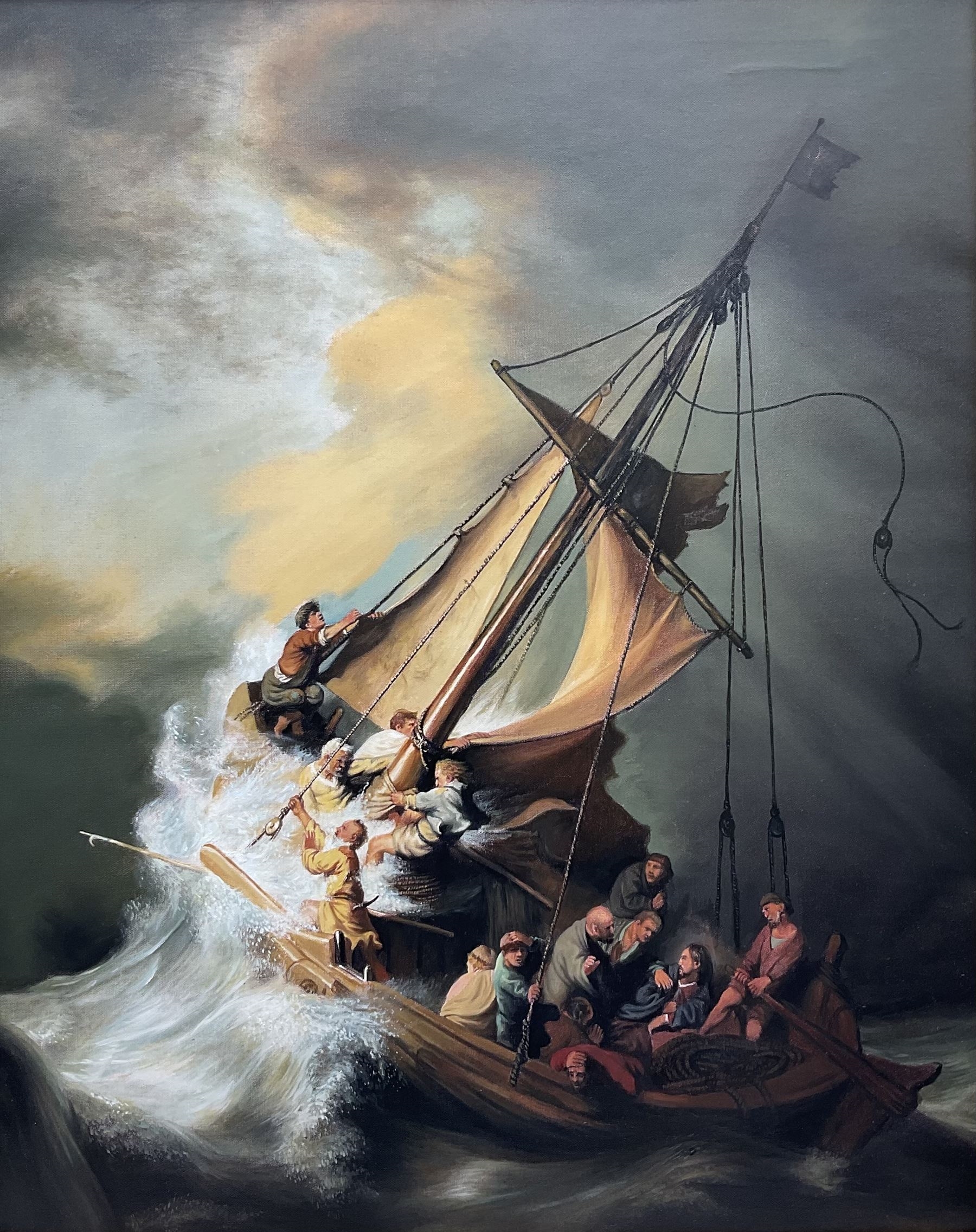 Painting Jesus Calms The Storm At Kayla Omay Blog