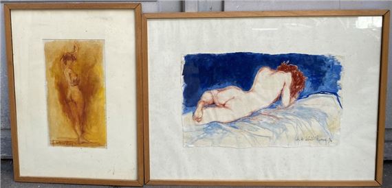 : Femme nue allongée de dos - Le modèle de dos