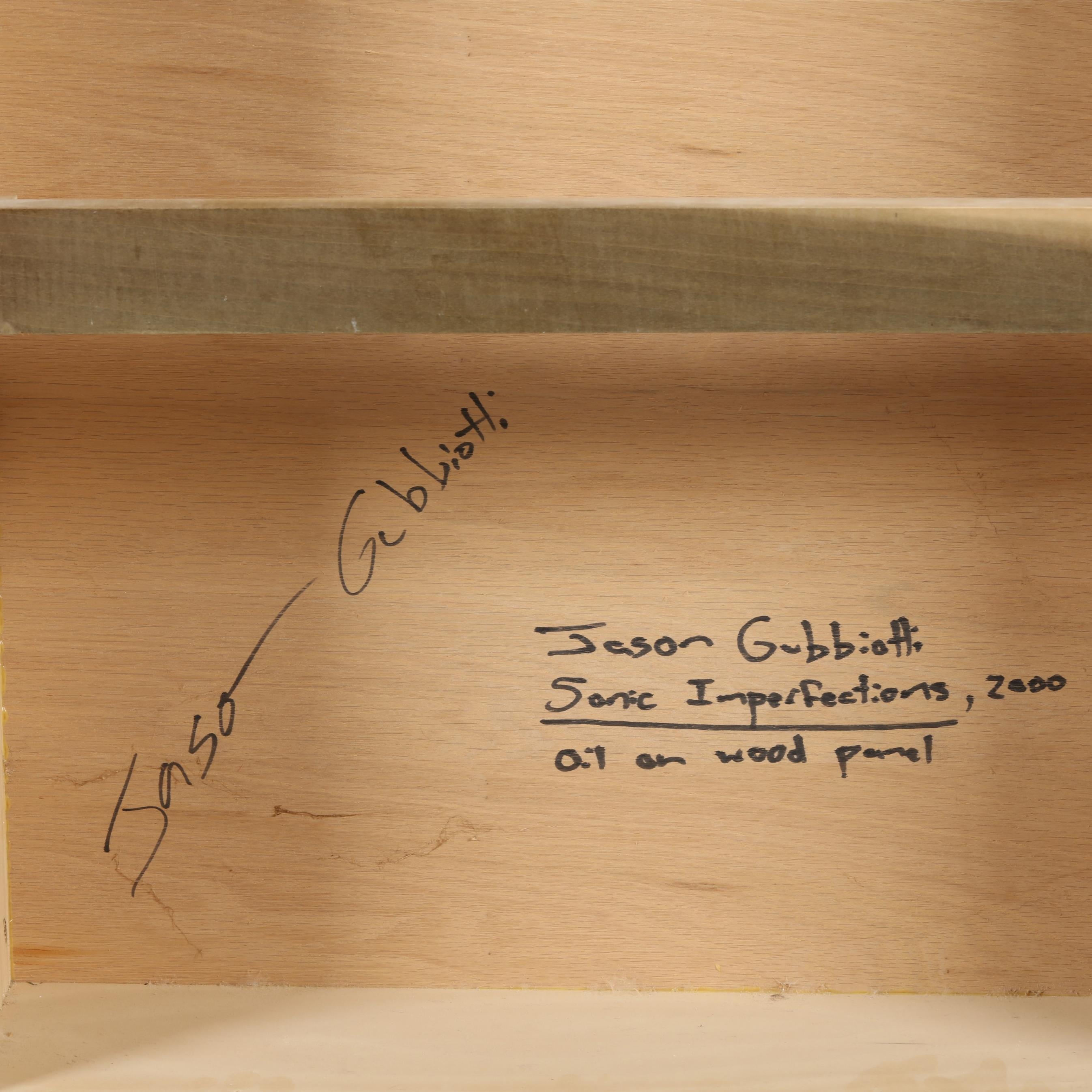 Artwork by Jason Gubbiotti, Sonic Imperfections, Made of Oil on wood panel