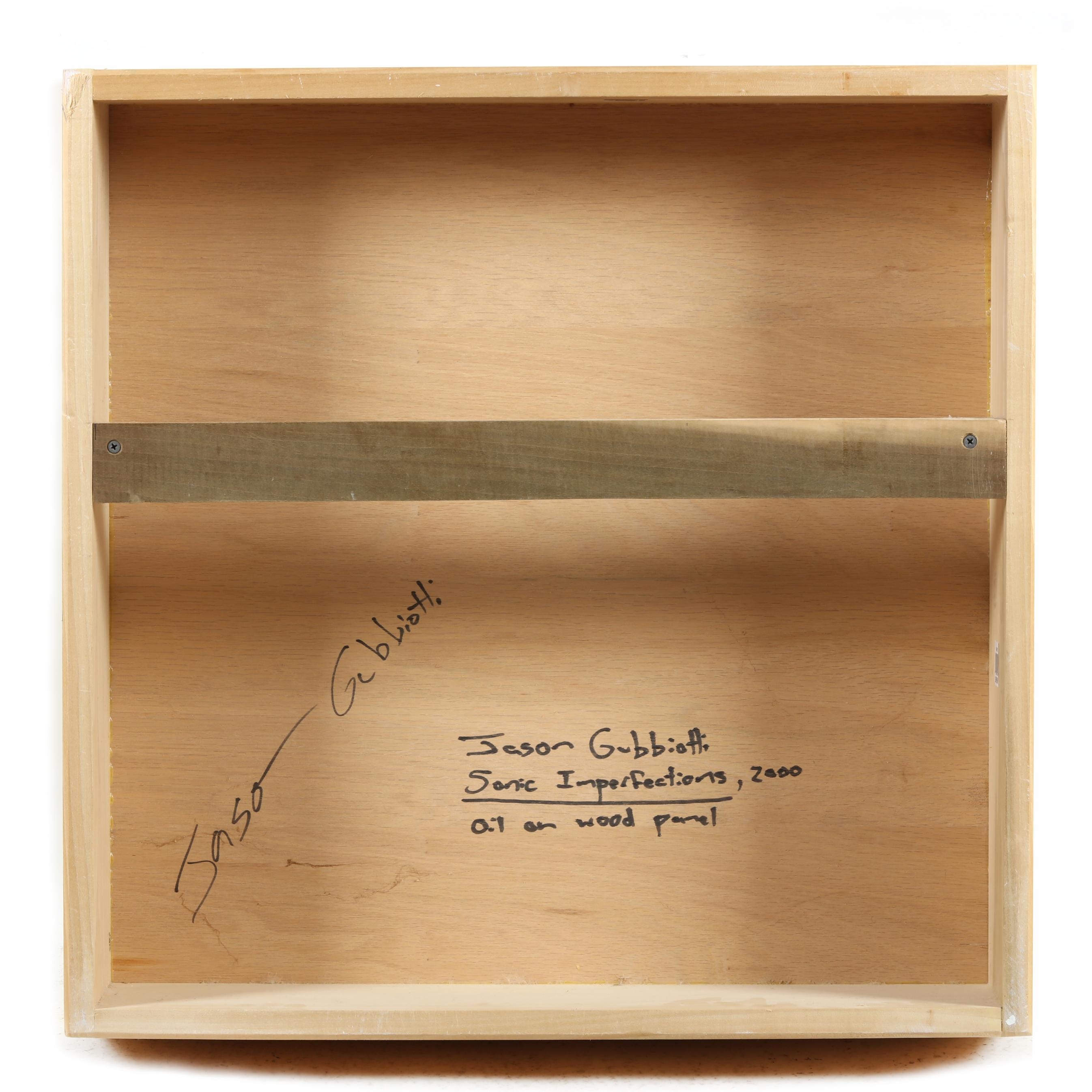 Artwork by Jason Gubbiotti, Sonic Imperfections, Made of Oil on wood panel