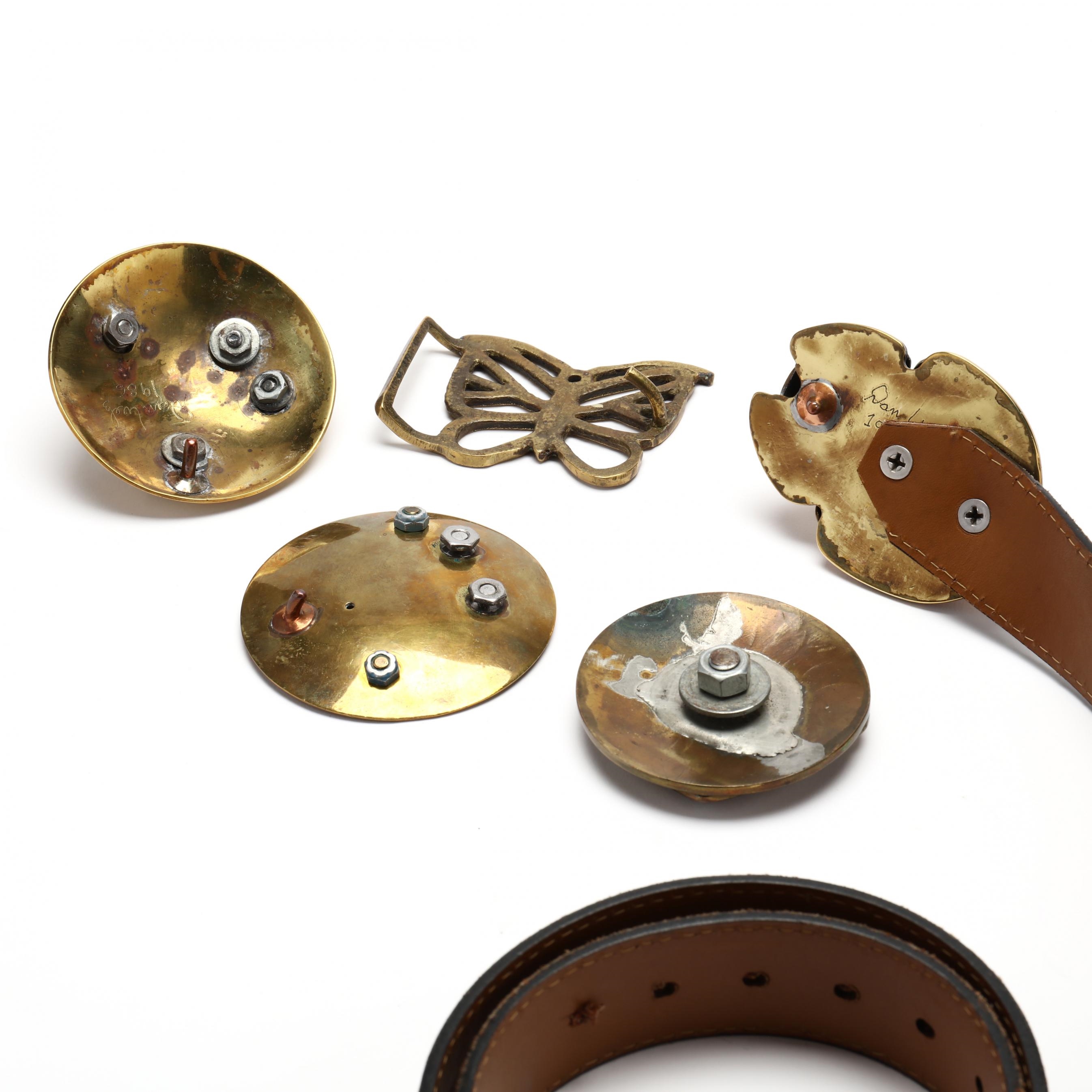Dan Welz | Five Custom Designed Belt Buckles (1986) | MutualArt