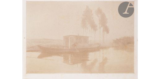 Jesu, Puritas Virginum... (Fire and water, pl. V of the album The Canticle of Creatures) by Charles Marie Dulac, 1894